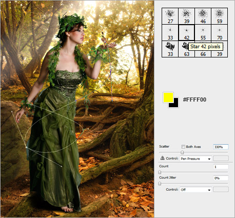 photoshop照片合成:制作奇幻森林場景_網頁設計