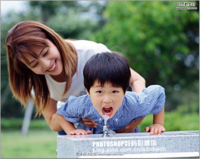 ps兒童照片調色:可愛的夢幻紫色調_網頁設計