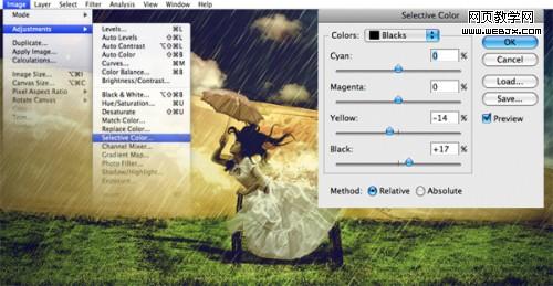 photoshop照片合成教程：暗調插畫效果_網頁設計