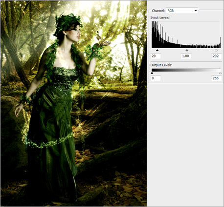 photoshop照片合成:制作奇幻森林場景_網頁設計