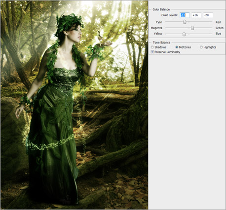 photoshop照片合成:制作奇幻森林場景_網頁設計