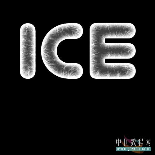 photoshop冰字特效：模擬凍裂的特效_webjx.com