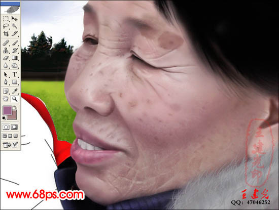 photoshop鼠繪教程:抱可愛寶寶的老奶奶_webjx.com