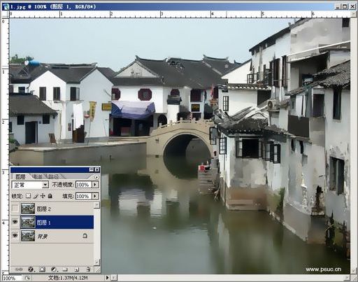 photoshop用另類方法打造水彩效果_網頁設計webjx.com整理