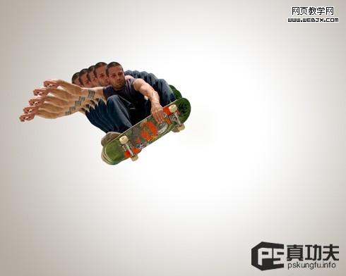 photoshop制作一幅滑板海報