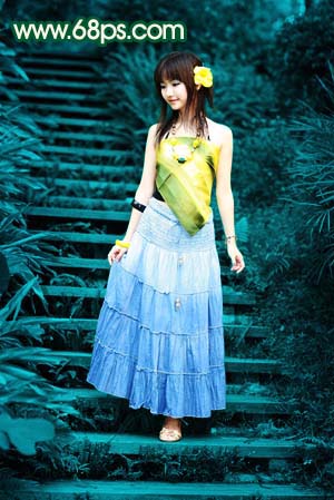 photoshop打造一只綠色的蝴蝶精靈