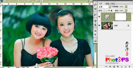 photoshop女孩照片調色:粉嫩肌膚