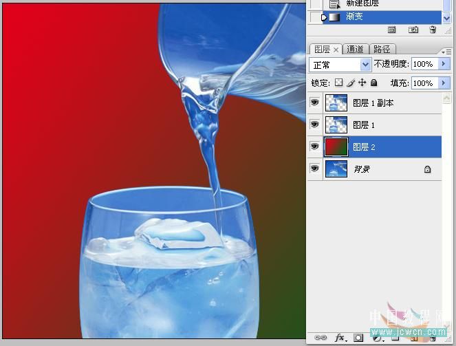 photoshop實例教程:利用ps的圖層混合選項摳出透明玻璃杯-網頁設計