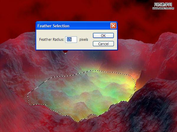 photoshop制作在熔巖里燃燒的文字特效_網頁設計