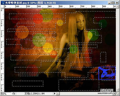 photoshop為mm照片添加絢麗彩色光斑