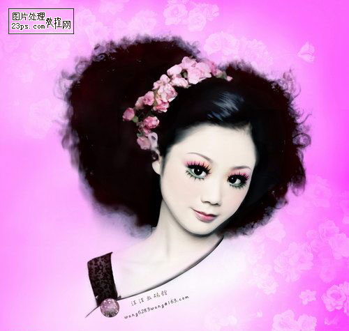 photoshop教程:為mm制作美麗動人的藝術照