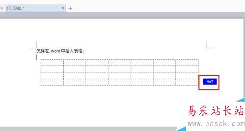 怎樣在Word中插入表格