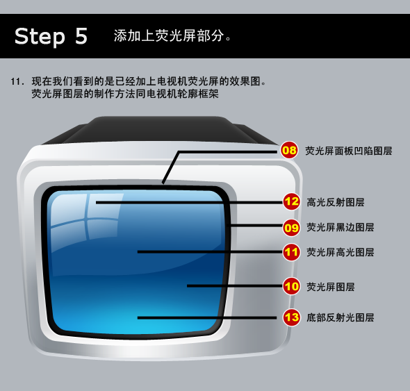 photoshop繪制精美質感的電視機圖標_webjx.com