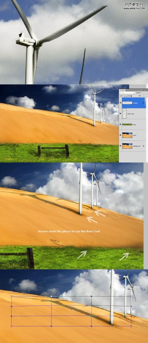 photoshop照片合成教程：暗調插畫效果_網頁設計