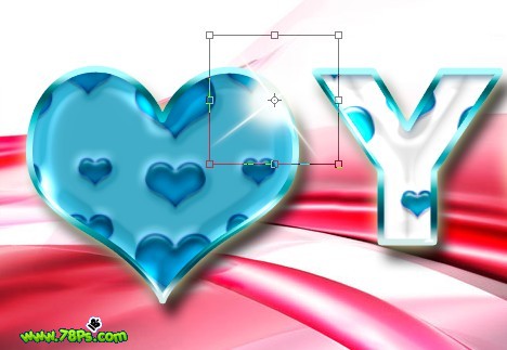 photoshop制作獨特的i love you水晶字_webjx.com