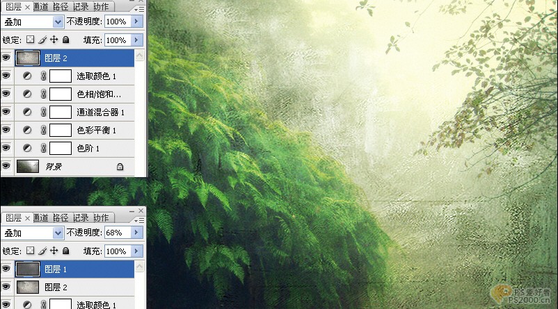 photoshop合成調色教程：制作意境風景照片_網頁設計轉載