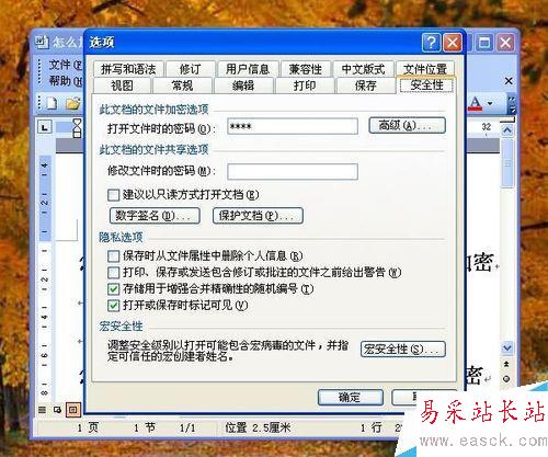 怎么給word文檔設置打開密碼