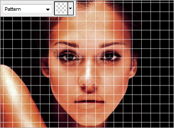 photoshop教程:mm的臉馬賽克分解特效_網頁設計