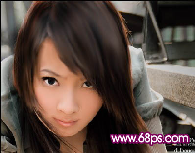 photoshop創意合成:叢林背景另類美女_webjx.com