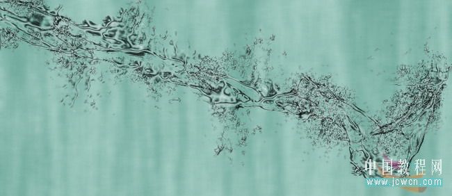 photoshop筆刷制作水做的綢帶特效_webjx.com