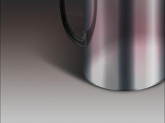 photoshop制作逼真的不銹鋼杯