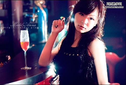 ps為美女照片添加動人的鏡頭光斑效果