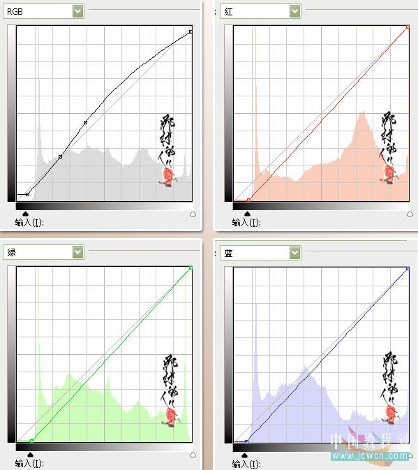 photoshop入門實例:曲線調照片色彩