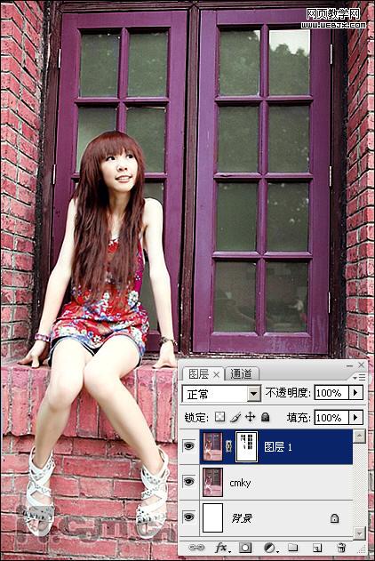 photohsop調出復古效果的飽和色調