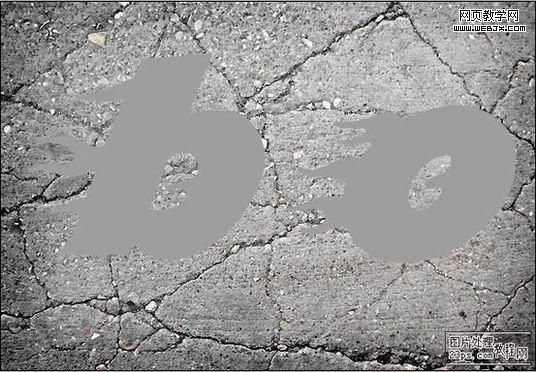 photoshop圖層樣式制逼真的巖石文字