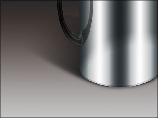 photoshop制作逼真的不銹鋼杯
