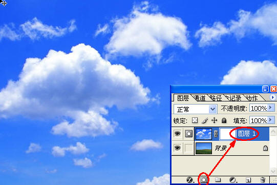 photoshop合成照片:風景照片藍天白云_webjx.com