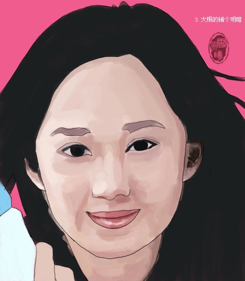 photoshop鼠繪教程:矢量青春美女