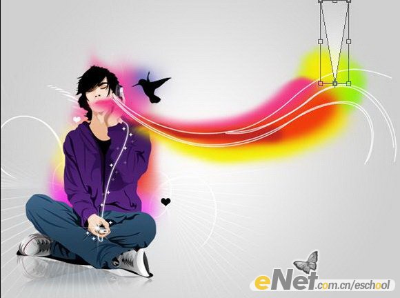 photoshop打造時尚音樂宣傳畫面
