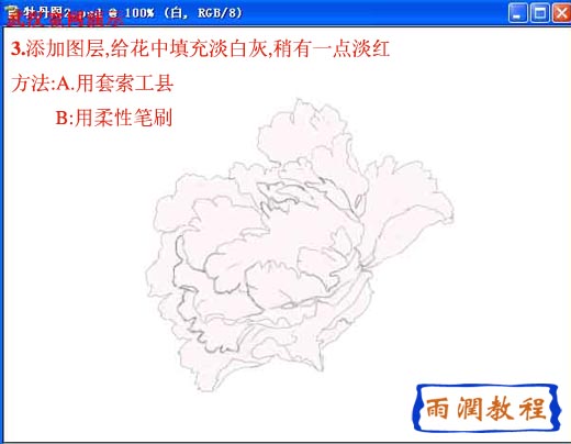 photosho鼠繪教程:國色天香牡丹花