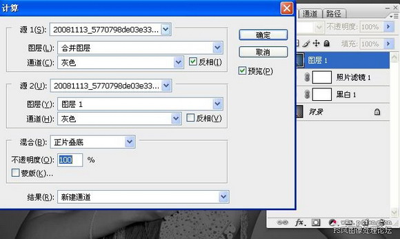 photoshop教程:暗紫色調冷艷美女_webjx.com