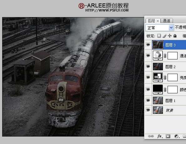 photoshop調色教程:調出照片經典暗光金色調效果-網頁設計