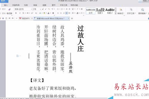 word怎么輸入豎排文字
