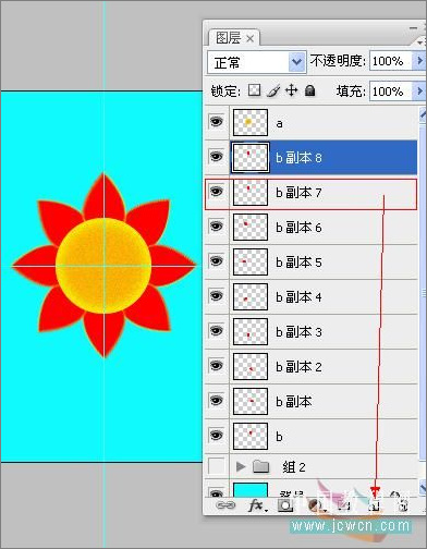 photoshop cs3制作開花逐幀動畫
