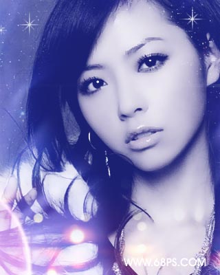 photoshop調色教程:偏藍的的簽名效果