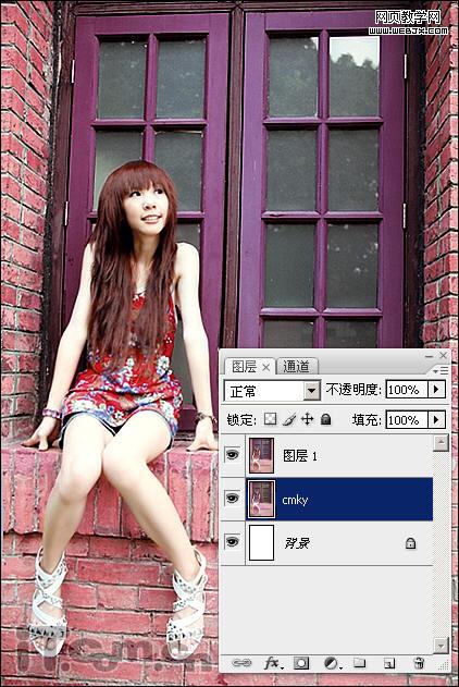 photohsop調出復古效果的飽和色調