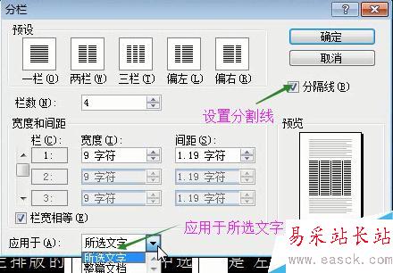 word2003的分欄排版