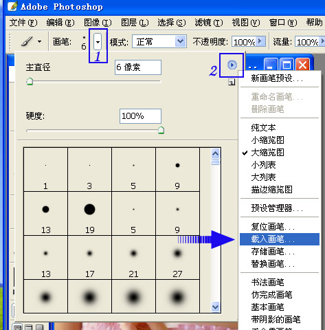 ps入門：如何使用網上下載的筆刷？_網頁設計webjx.com整理