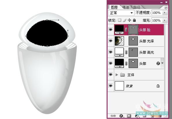 photoshop精細繪制漂亮的女機器人eve(伊芙)_webjx