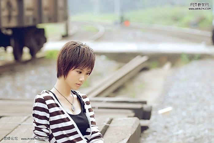 ps調色教程:溫馨的咖啡色調美女照片_網頁設計
