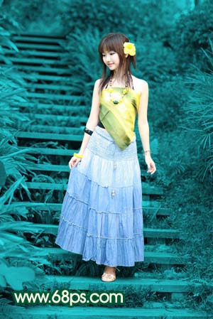photoshop打造一只綠色的蝴蝶精靈