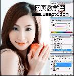 ps美女照片之糖水肌膚方法技巧_網頁設計