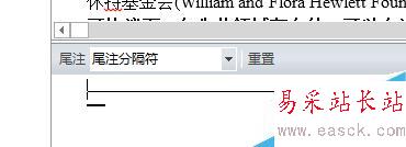 Word2013中如何刪除尾注上的橫線