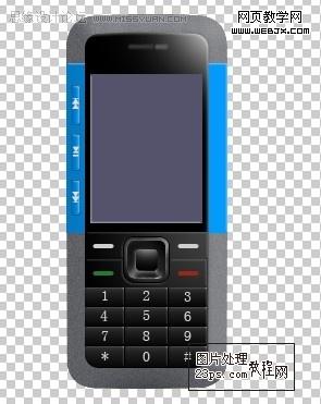photoshop鼠繪教程:逼真的諾基亞5310手機_網頁設計