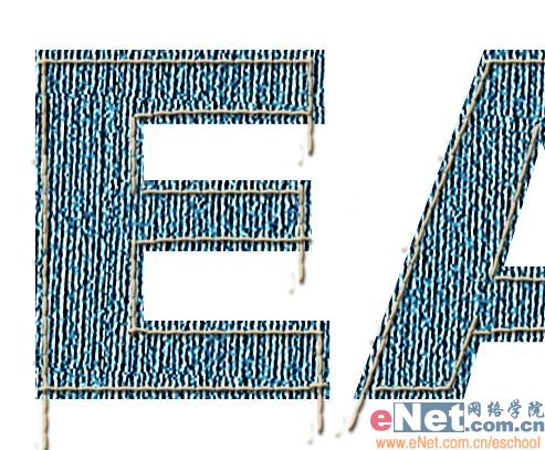 photoshop打造個性的牛仔布字體_網頁設計webjx.com轉載
