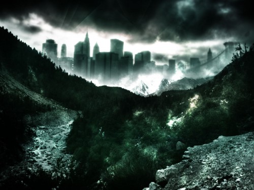 photoshop合成教程:黑暗迷霧山城_webjx.com